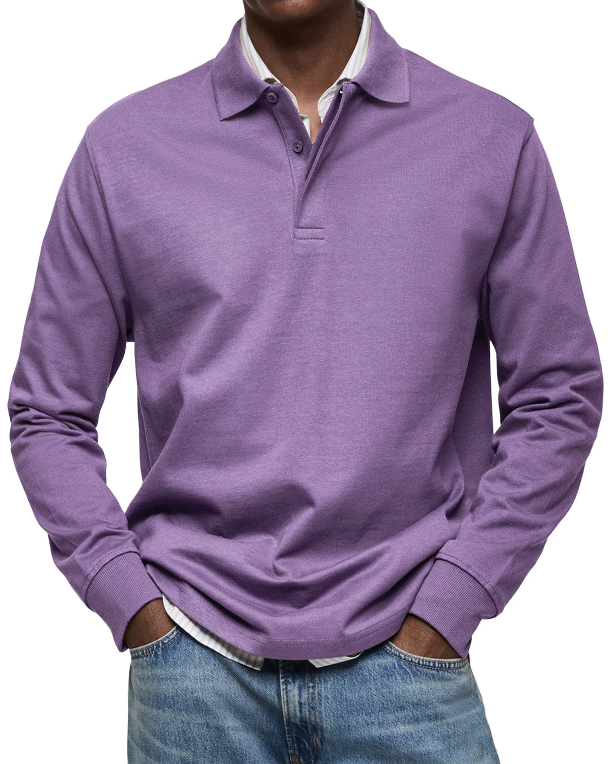 Clarkson New York Wilson Long Sleeve Polo Shirt