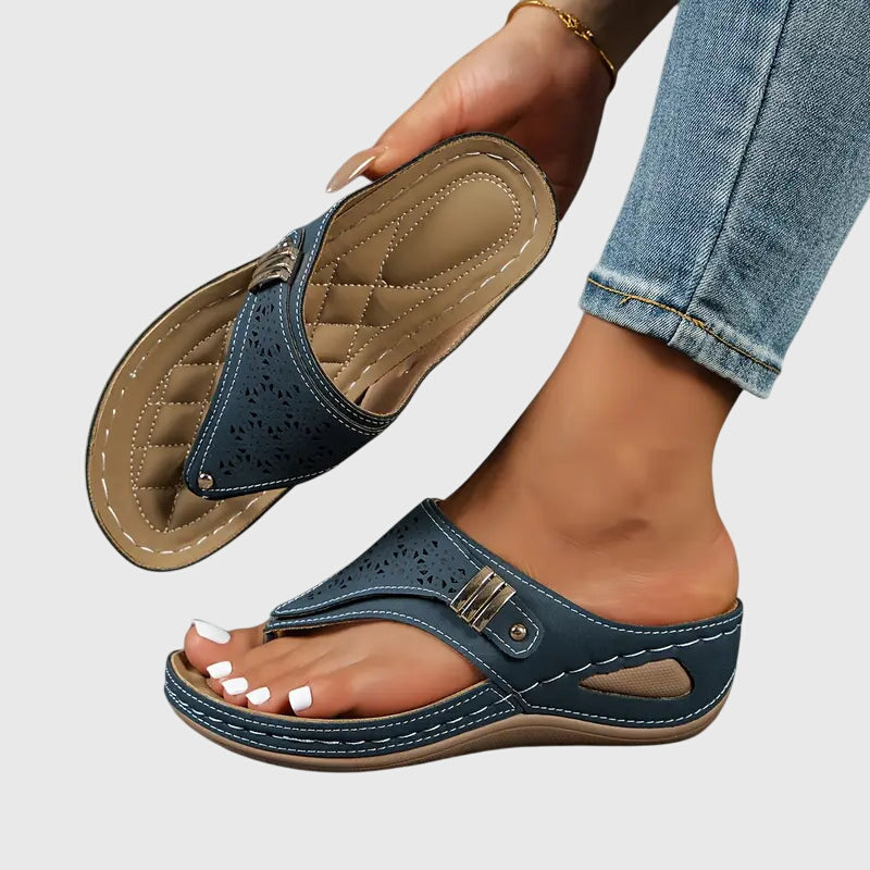 Kaylie Orthopedic Wedge Sandals Slip-On Arch Support for Women