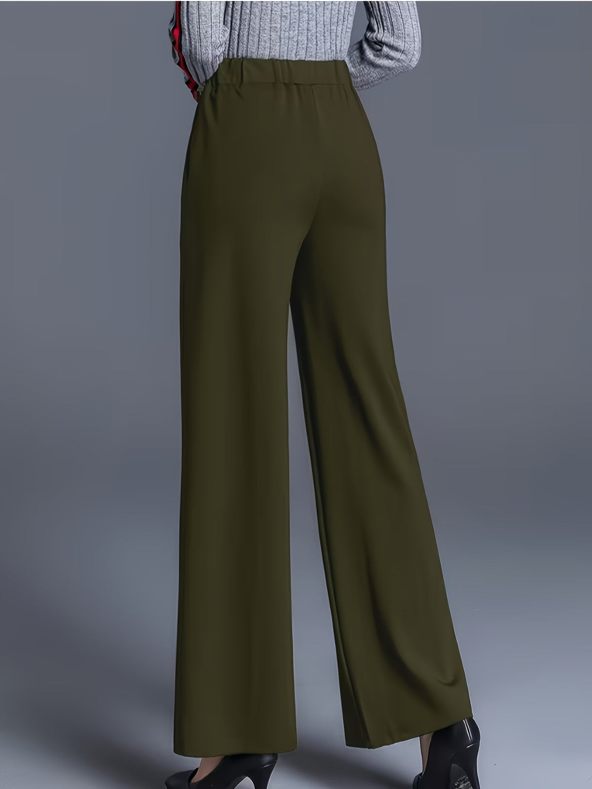 Haven Beck Women's Claudia High-Waisted Wide-Leg Pants