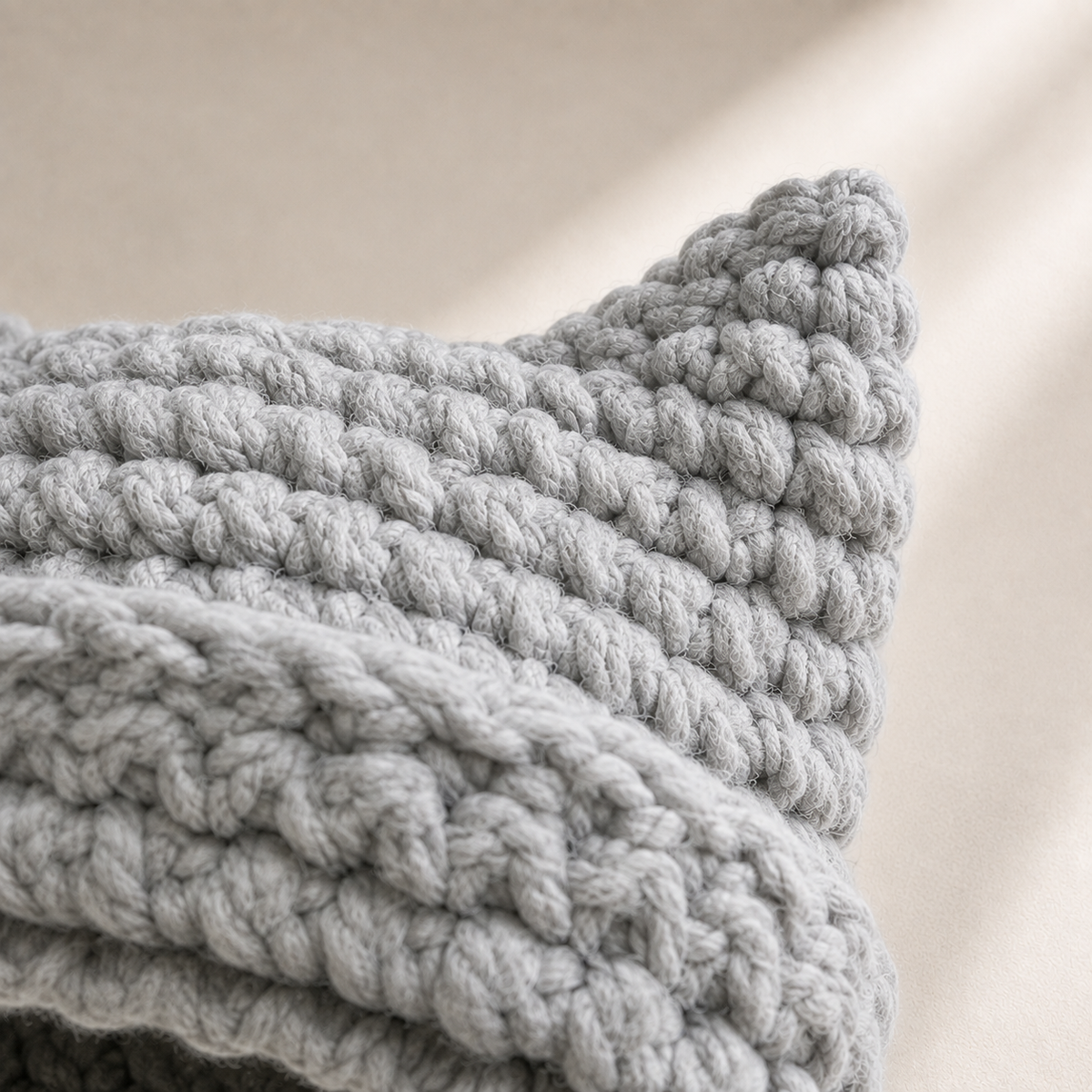 Haven Beck Unisex Cleo Cat-Ear Beanie Knit Chunky