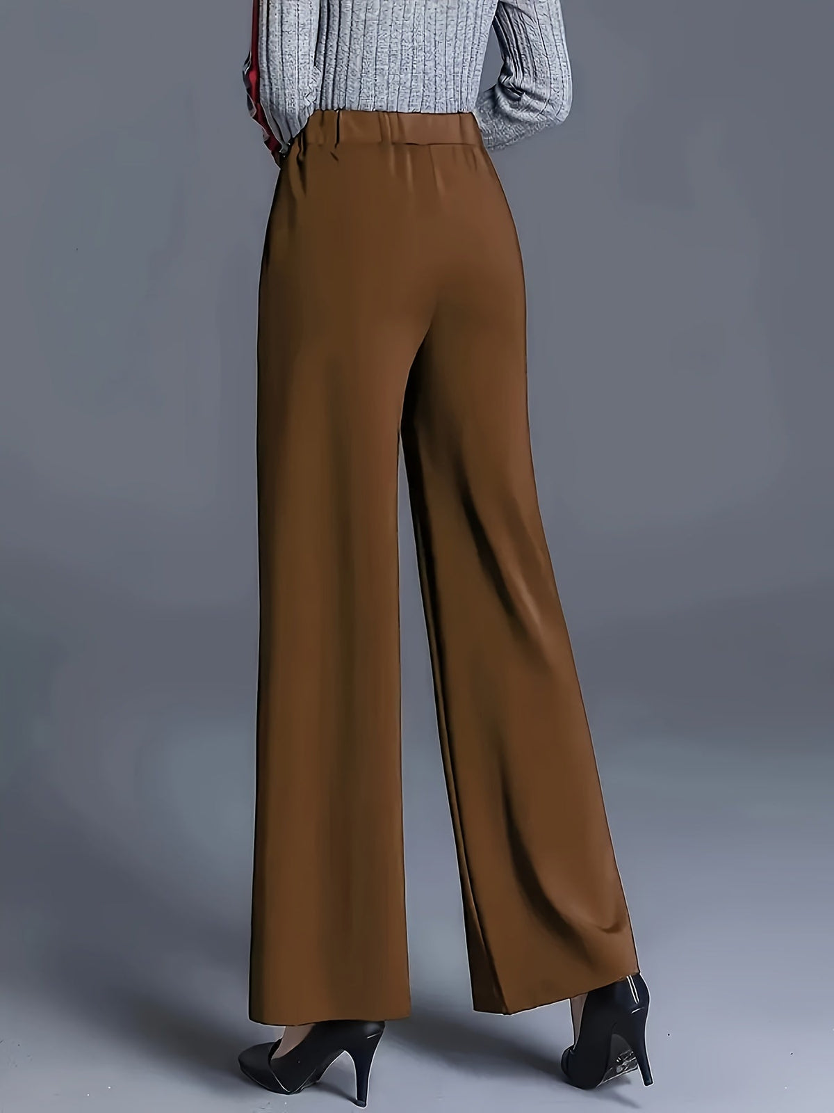 Haven Beck Women's Claudia High-Waisted Wide-Leg Pants