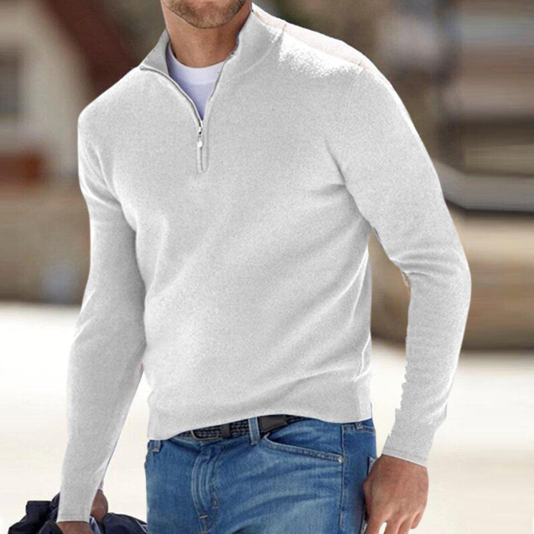 Clarkson New York Harron Premium Half Zip Sweater Men's