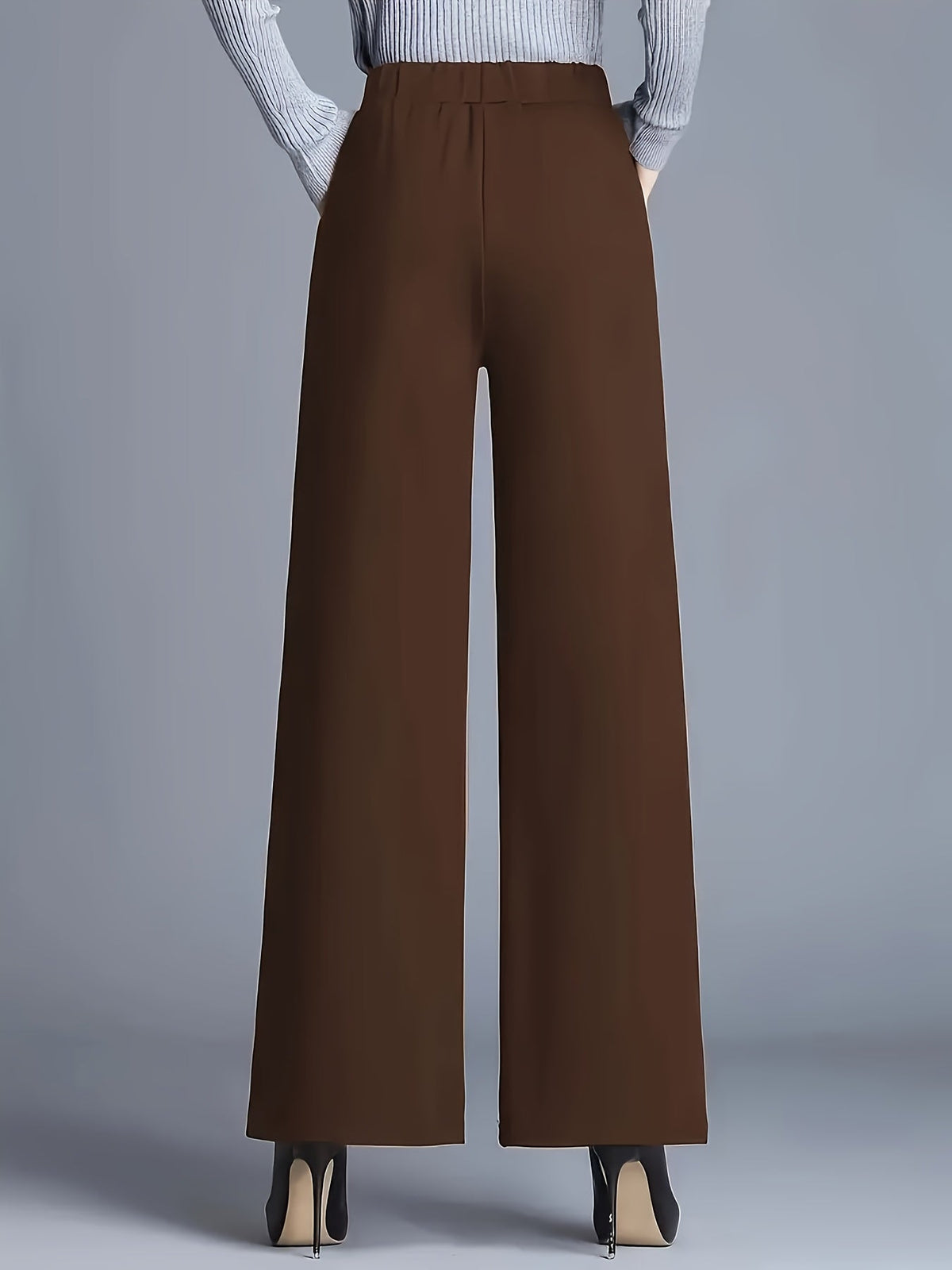 Haven Beck Women's Claudia High-Waisted Wide-Leg Pants