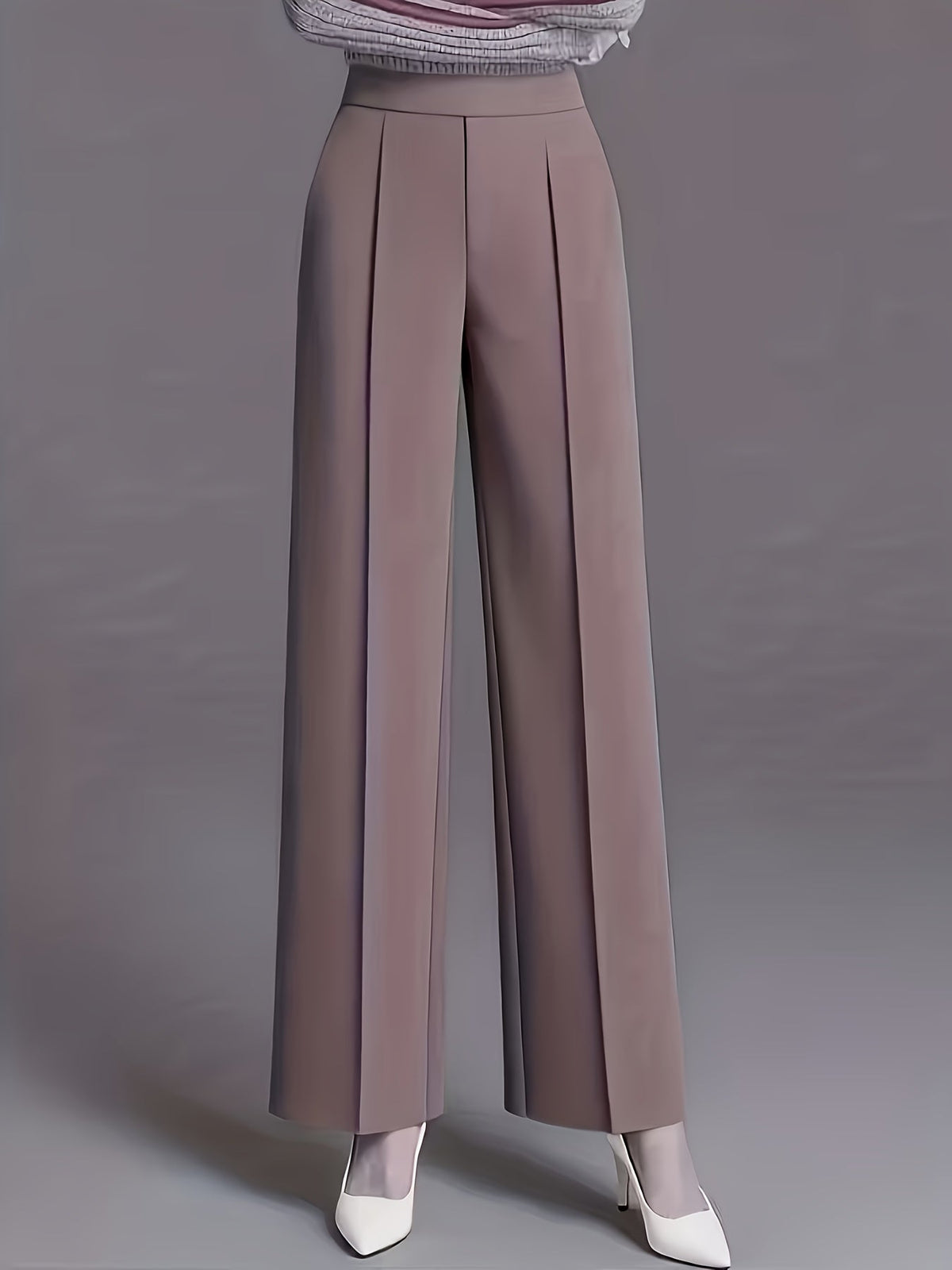 Haven Beck Women's Claudia High-Waisted Wide-Leg Pants