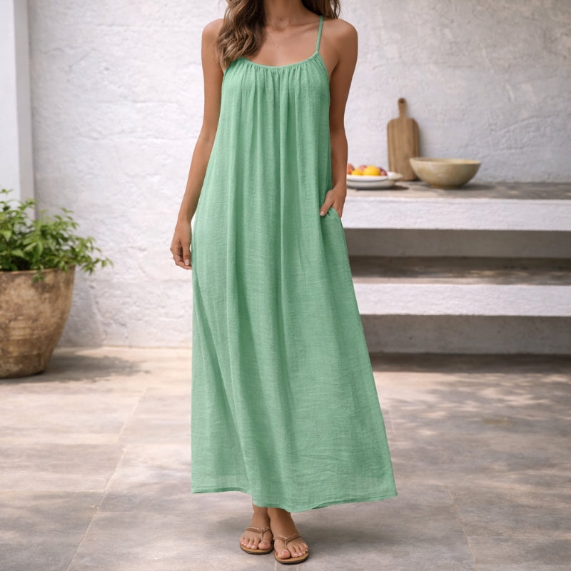 Mayberry Lena Women's Spaghetti Strap Maxi Sundress