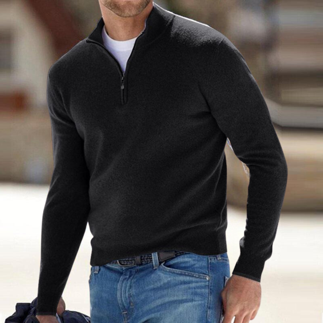 Clarkson New York Harron Premium Half Zip Sweater Men's