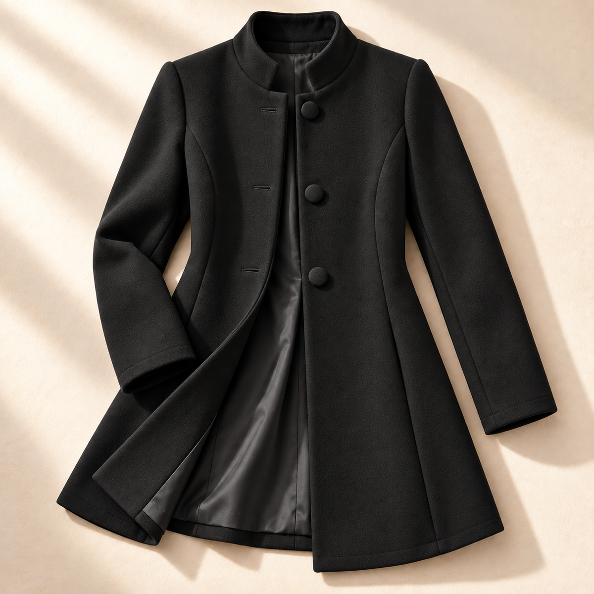 Haven Beck Unisex The Kensington Jacket Stand Collar Button