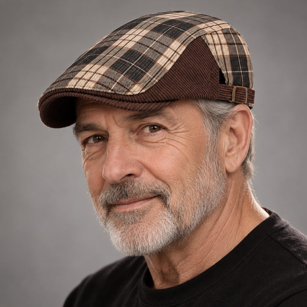 Men's Crawford Plaid Driving Cap