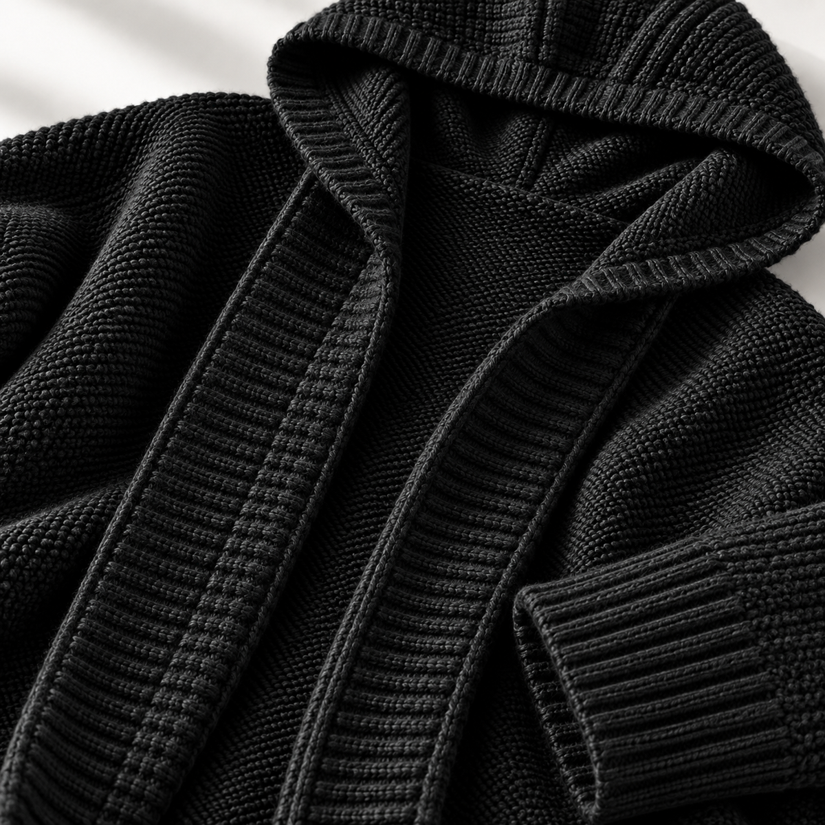 Unisex Hampton Hooded Cardigan Knit