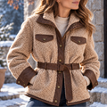 Unisex Jesse Bell Signature Teddy Jacket Belted Fleece