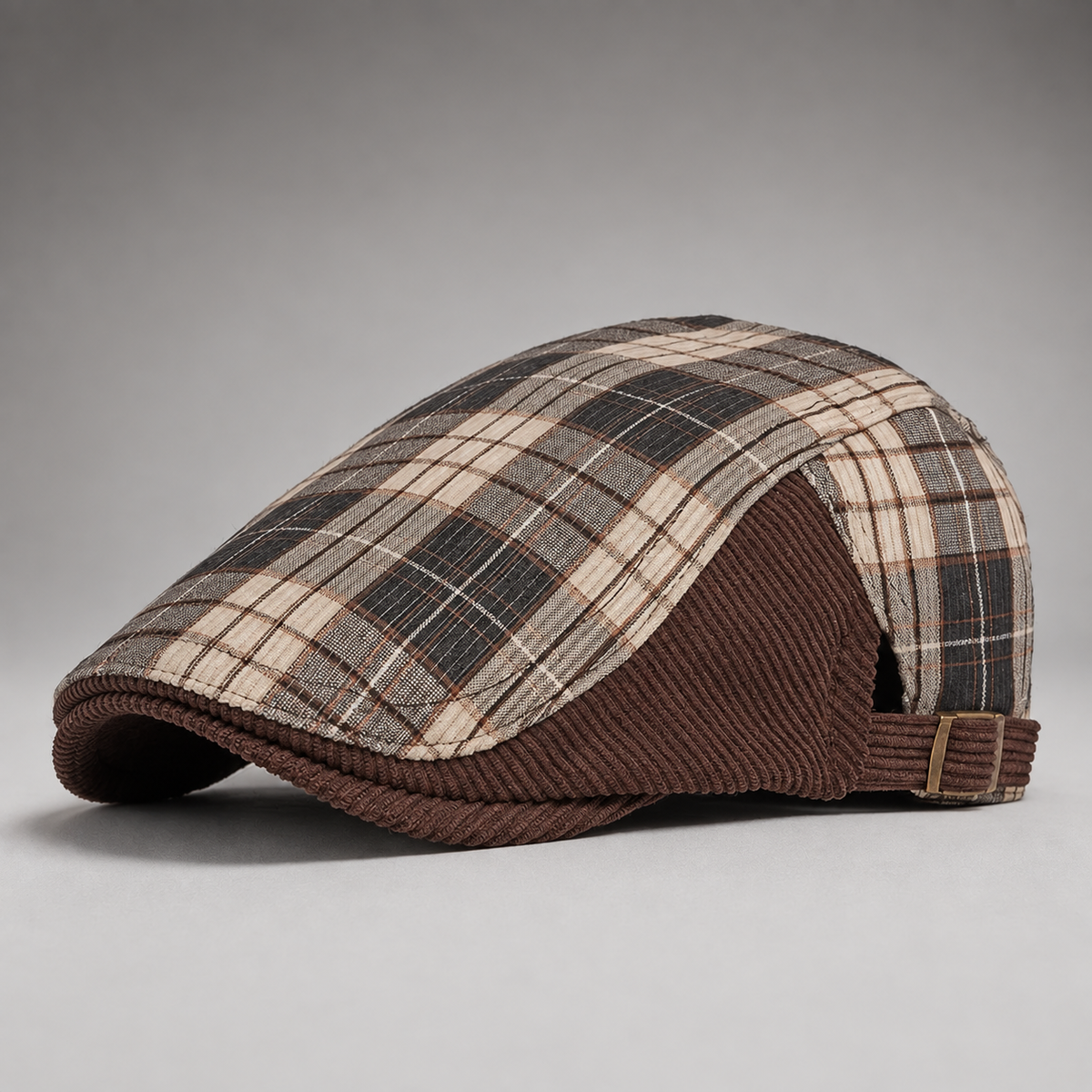 Men's Crawford Plaid Driving Cap
