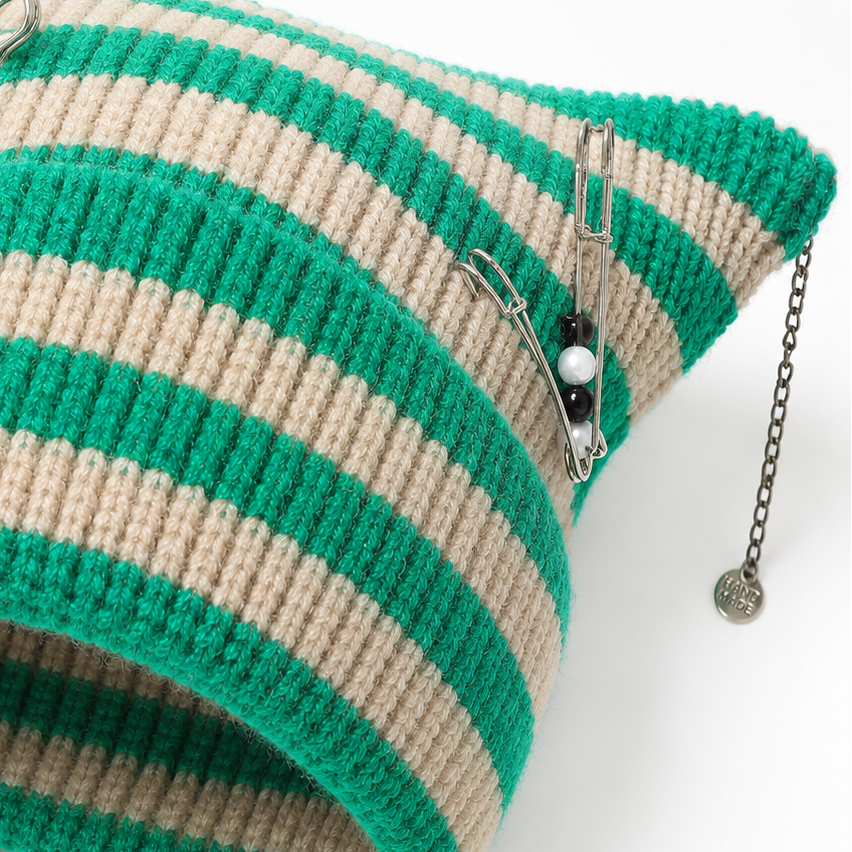 Unisex Suki Cat-Ear Beanie Ribbed Knit