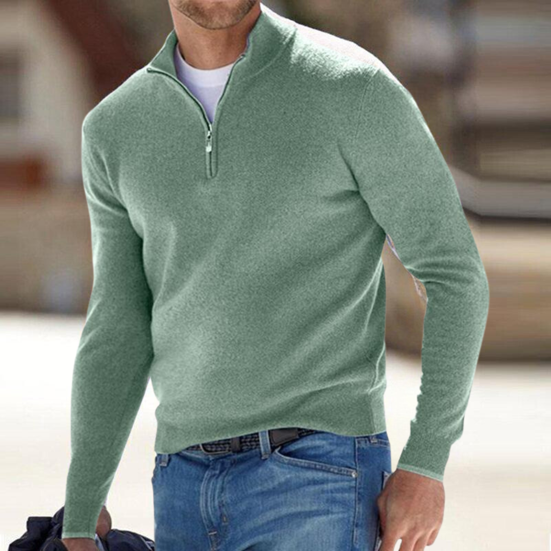Clarkson New York Harron Premium Half Zip Sweater Men's