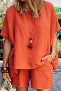 Luuza Relaxed Summer Co-Ord Leisure Set Two-Piece Outfit