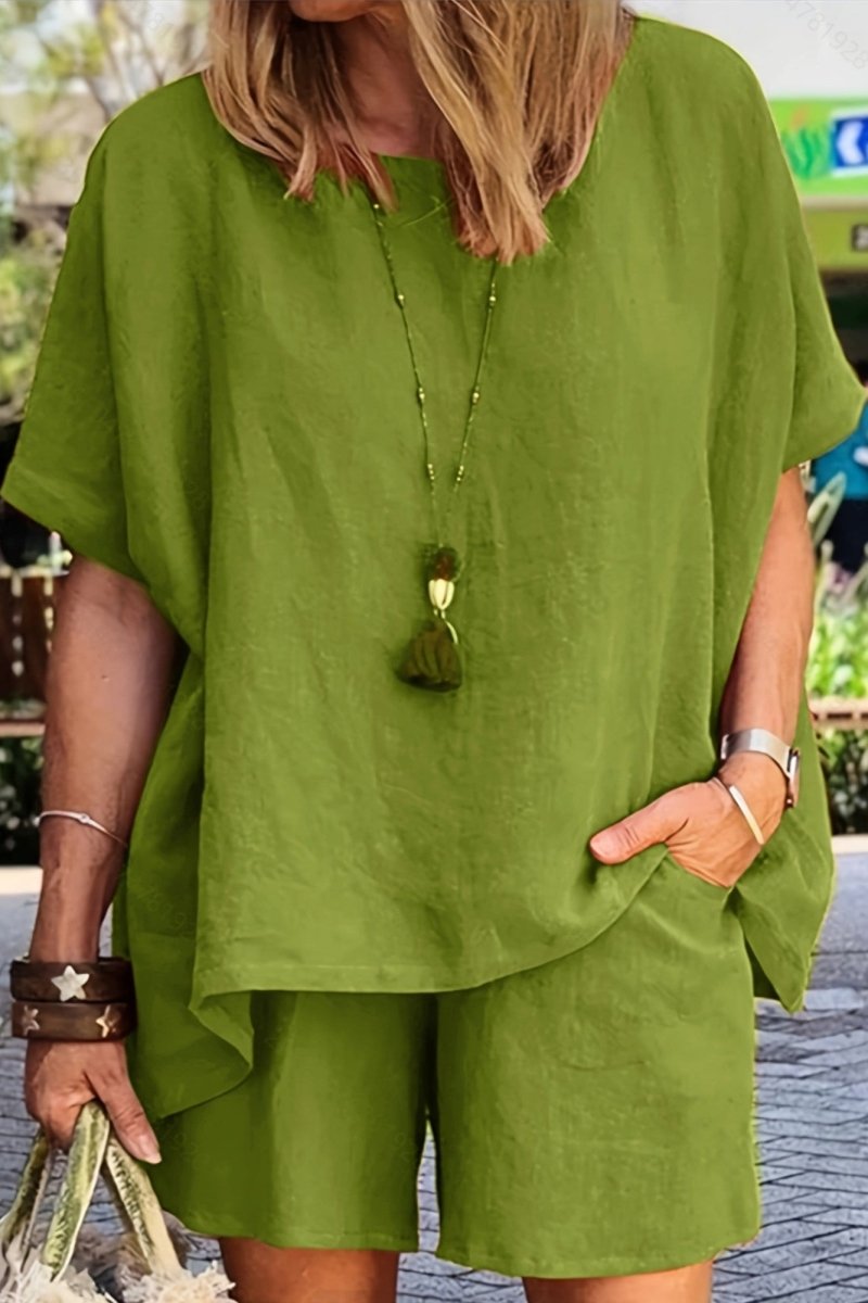Luuza Relaxed Summer Co-Ord Leisure Set Two-Piece Outfit