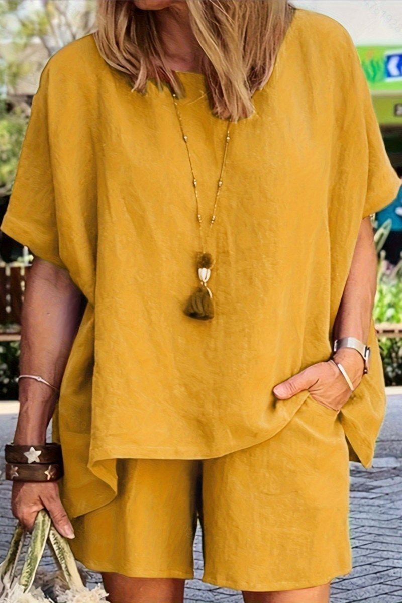 Luuza Relaxed Summer Co-Ord Leisure Set Two-Piece Outfit