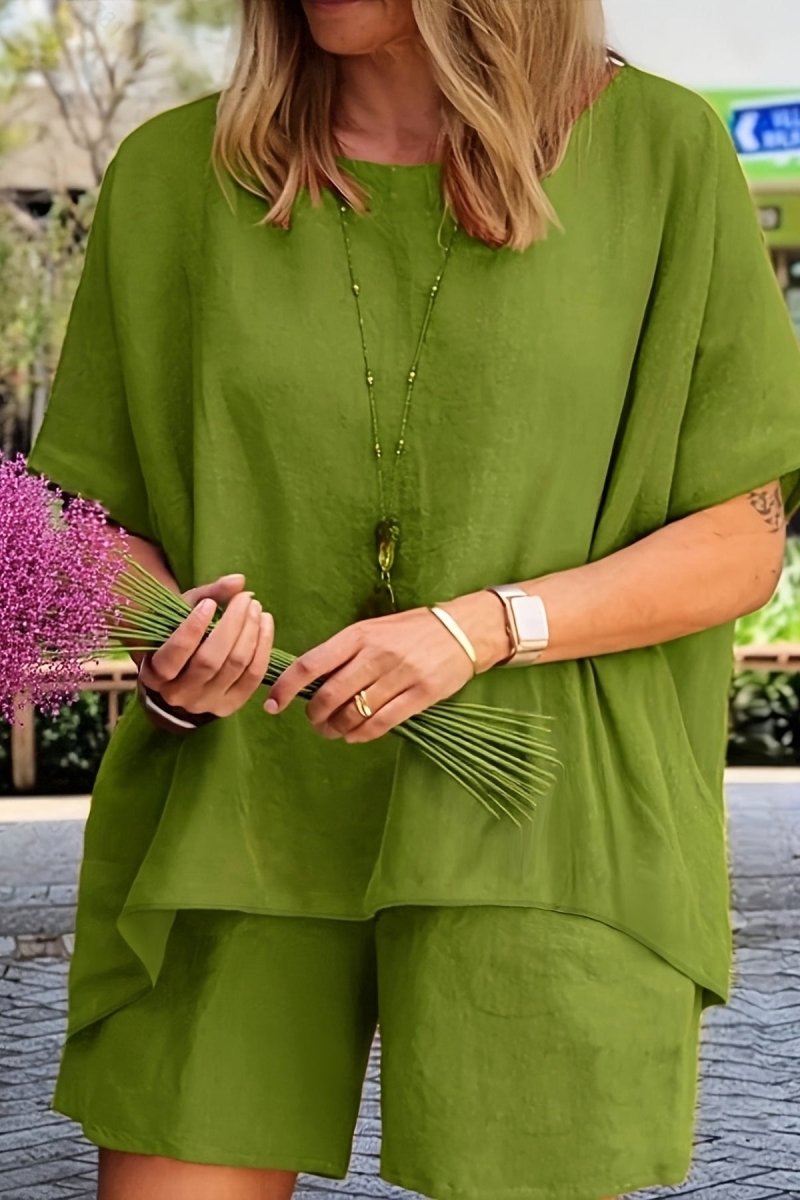 Luuza Relaxed Summer Co-Ord Leisure Set Two-Piece Outfit