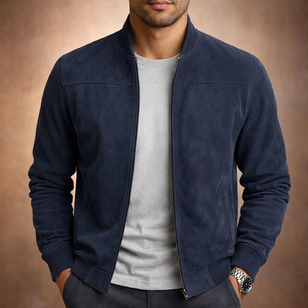 Men's Harrison Suede Bomber Jacket