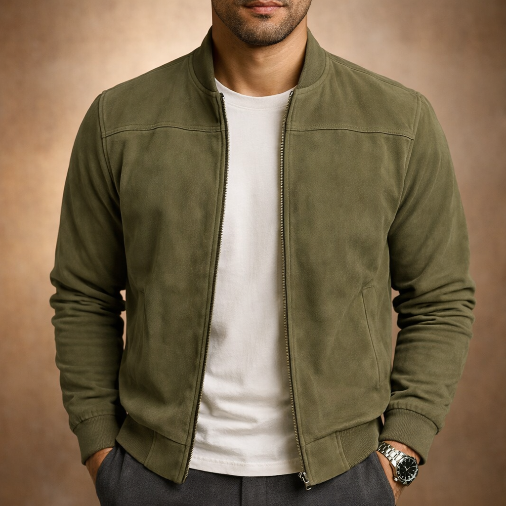 Men's Harrison Suede Bomber Jacket