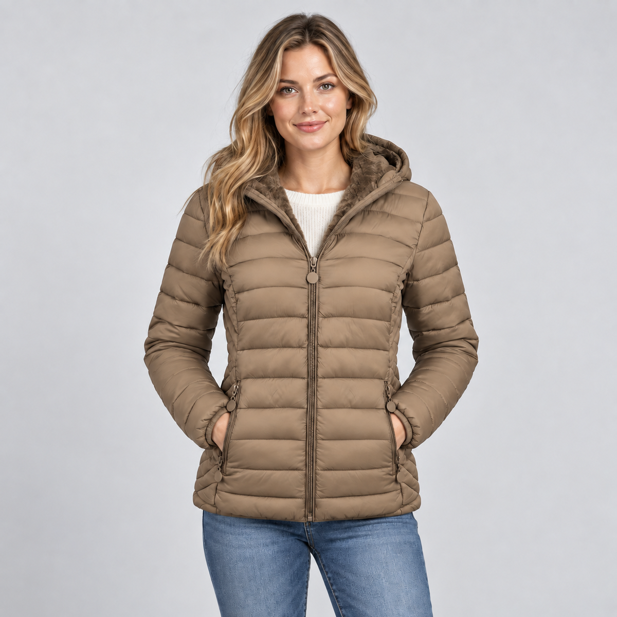Women's Cecile Channel Quilted Puffer Jacket
