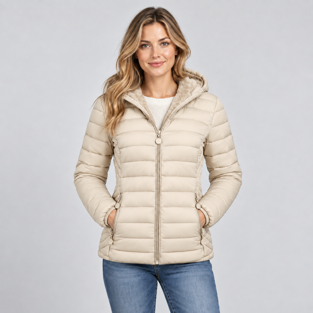 Women's Cecile Channel Quilted Puffer Jacket