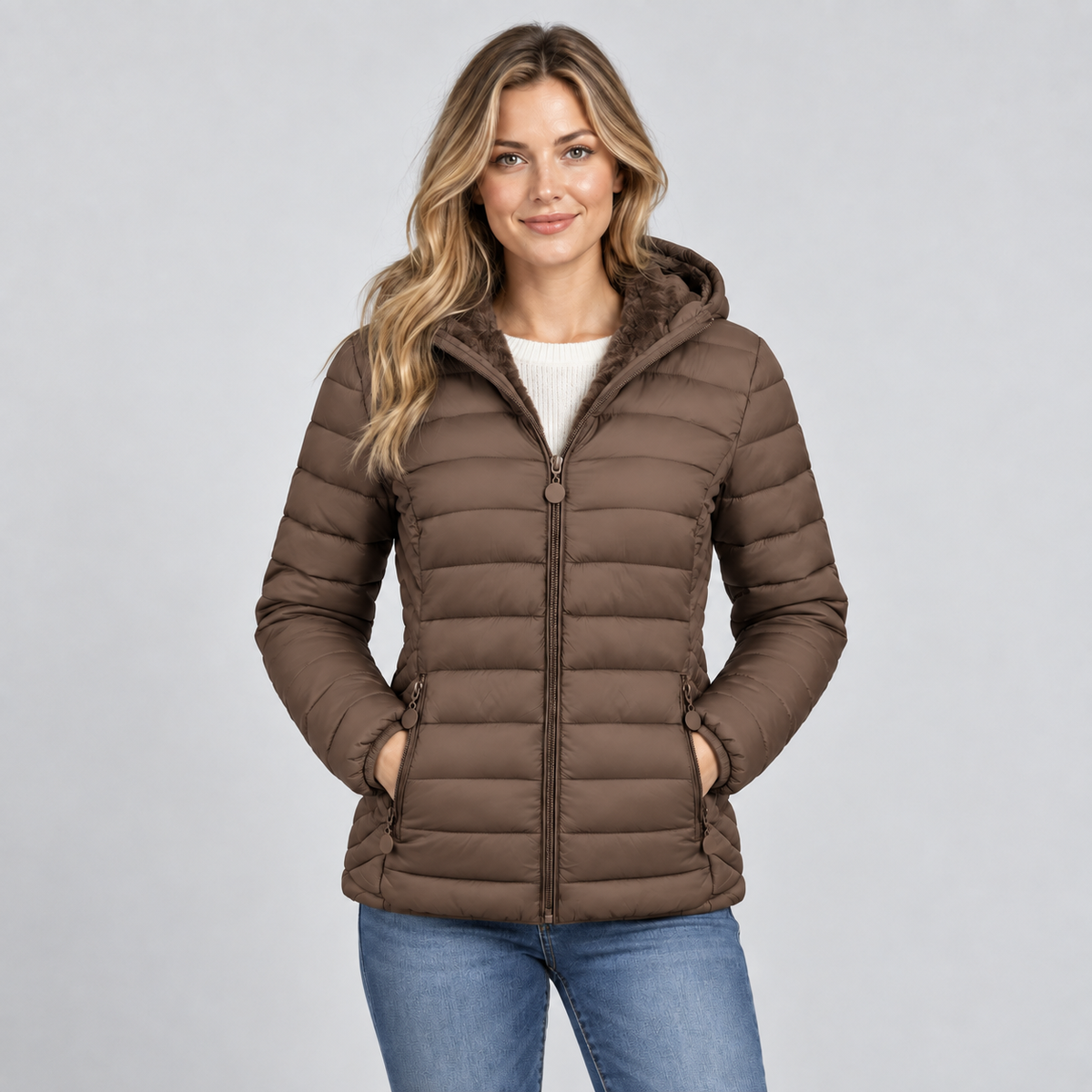 Women's Cecile Channel Quilted Puffer Jacket