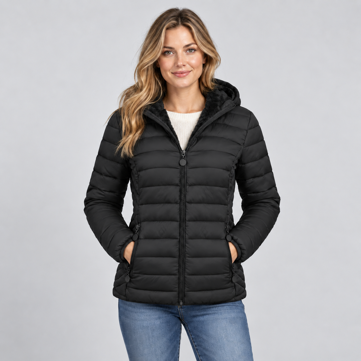 Women's Cecile Channel Quilted Puffer Jacket