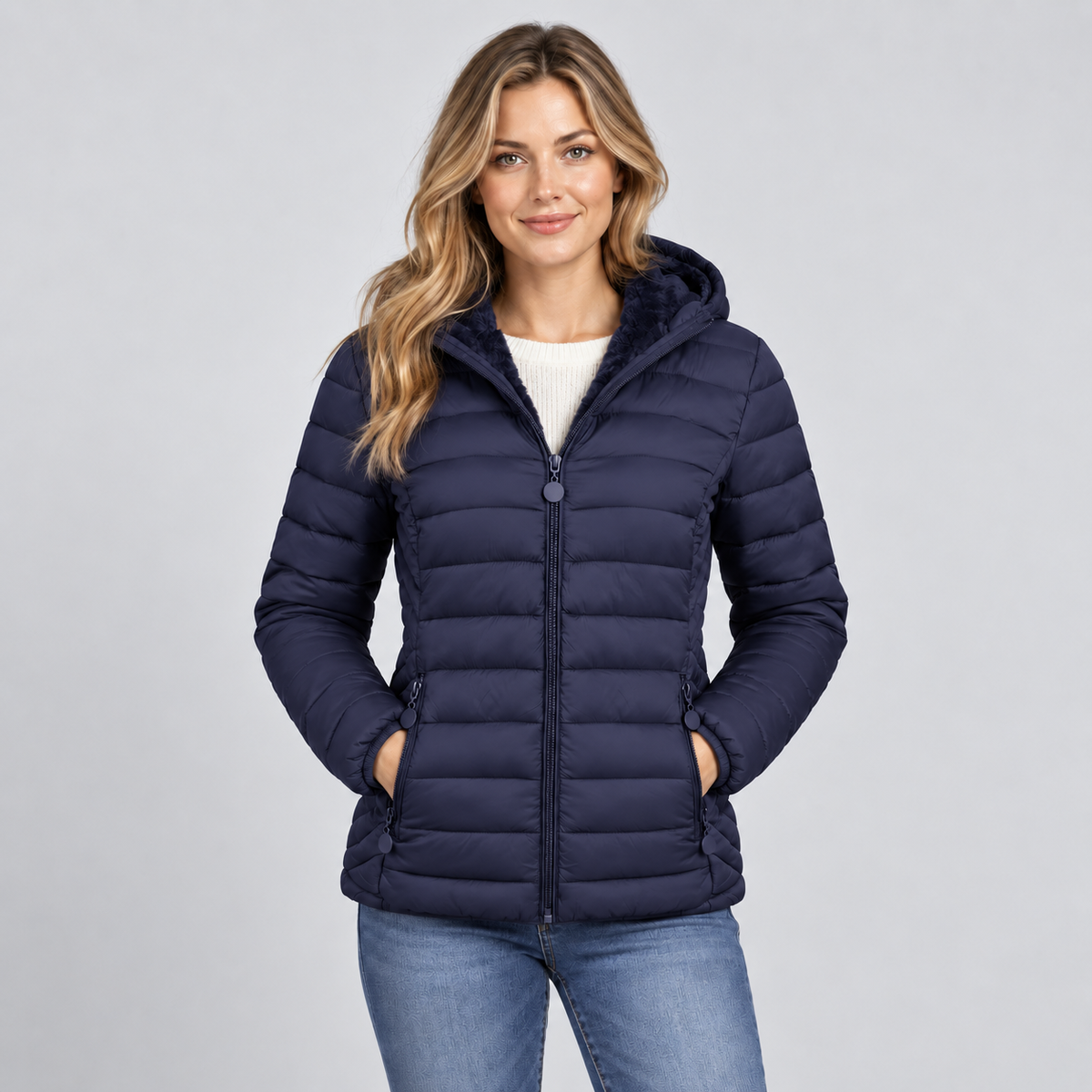 Women's Cecile Channel Quilted Puffer Jacket