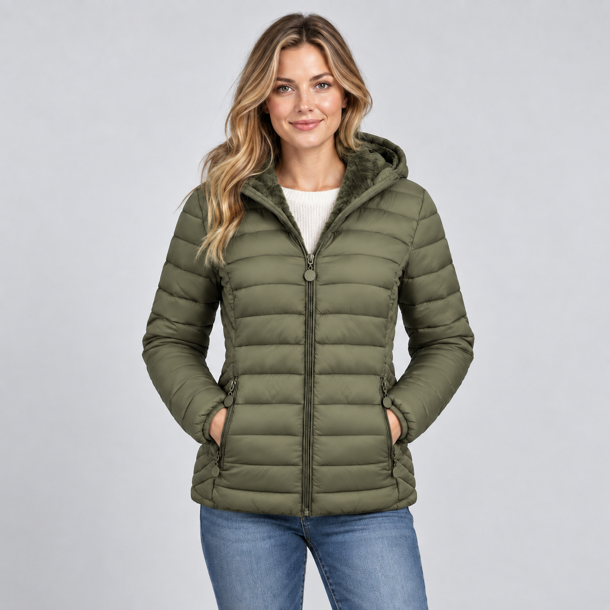 Women's Cecile Channel Quilted Puffer Jacket