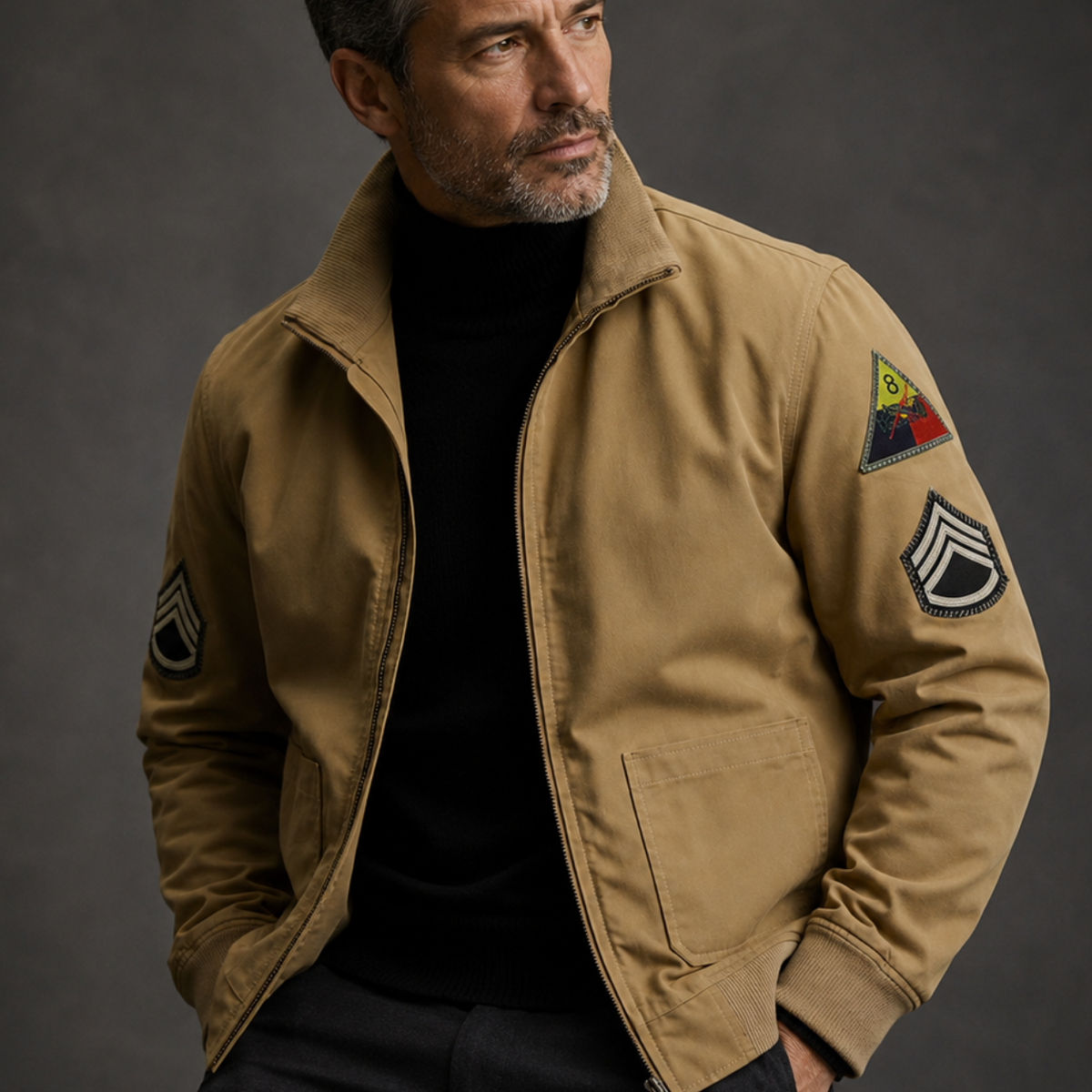 Men's Winslow Military Inspired Bomber Jacket