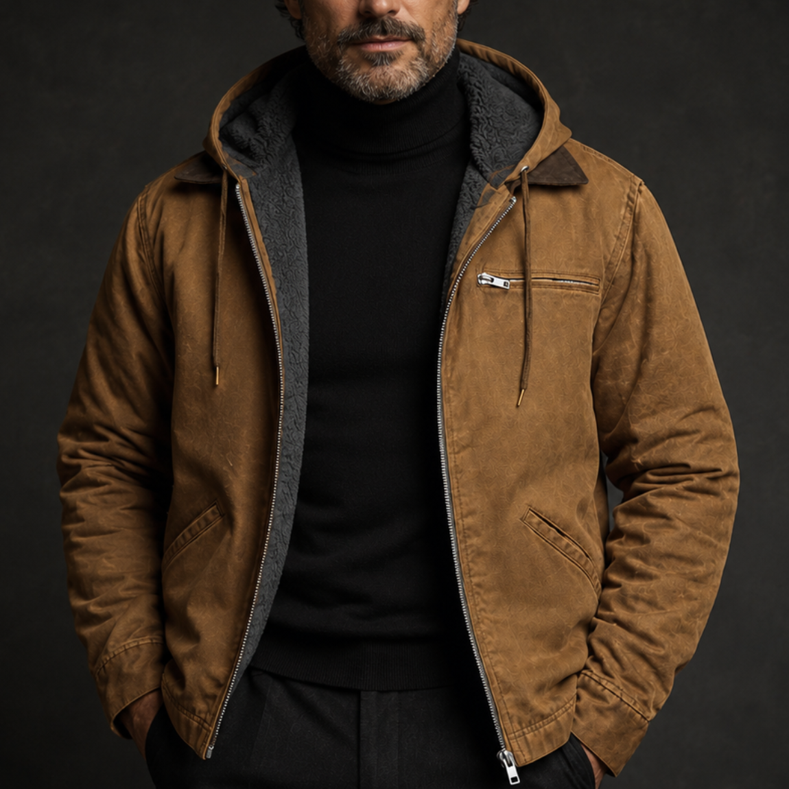 Haven Beck Men's Everett Drawstring Heavyweight Jacket