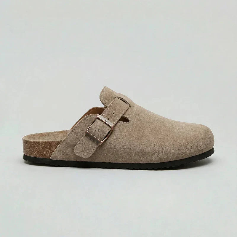 Women's Rowan Adjustable Buckle Suede Clogs
