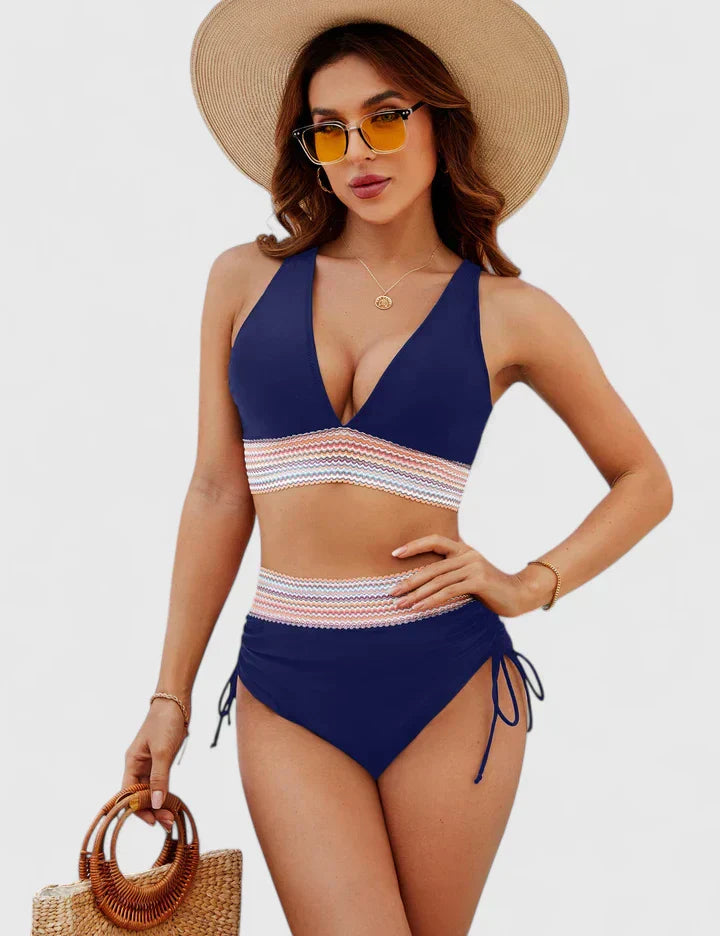 The Hills Nashville Penelope High-Waisted Bikini Swimsuit Set Women's Two-Piece