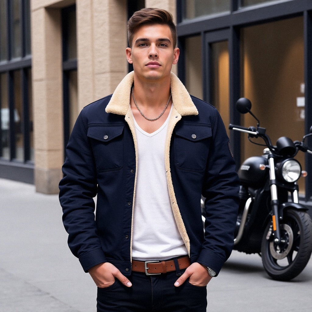 Men's Quilted Lined Utility Jacket