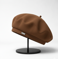 Women’s Faux Leather Beret Hat – Classic French Style with Structured Fit