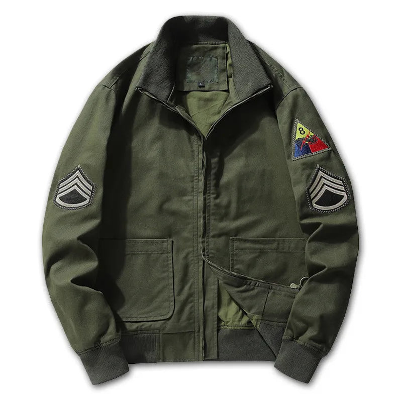 Haven Beck Men's Winslow Military Inspired Bomber Jacket
