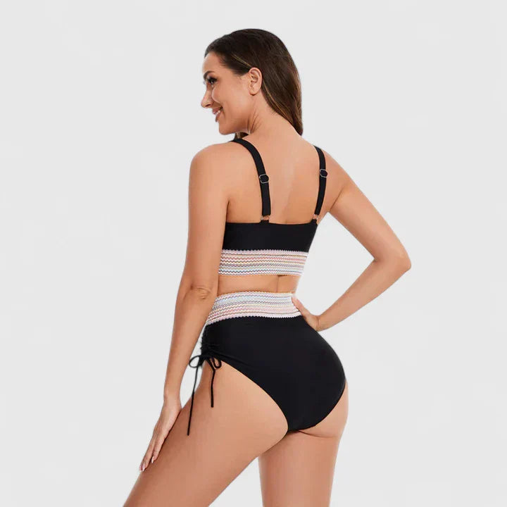 Jayzelliah Elegant High-Waisted Bikini Set with Tummy Control