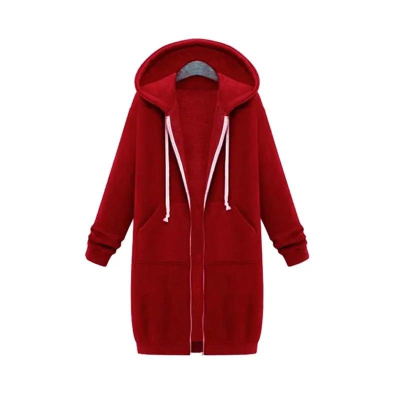 Caliboot Women's Longline Zip Hoodie Cozy Versatile Layering Piece