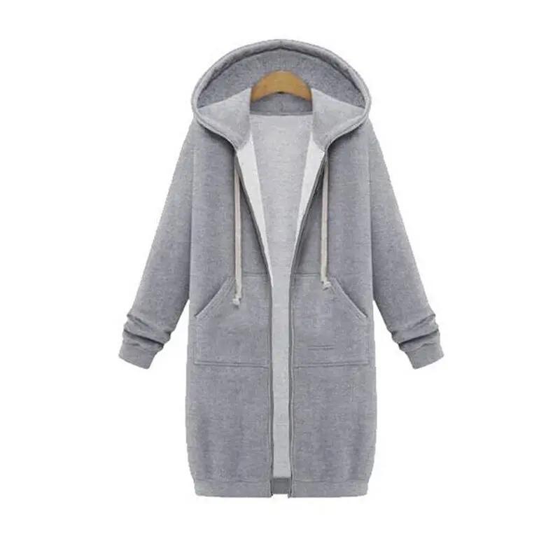 Caliboot Women's Longline Zip Hoodie Cozy Versatile Layering Piece