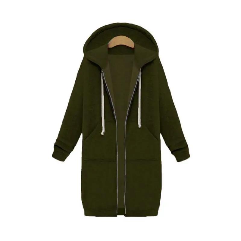 Caliboot Women's Longline Zip Hoodie Cozy Versatile Layering Piece