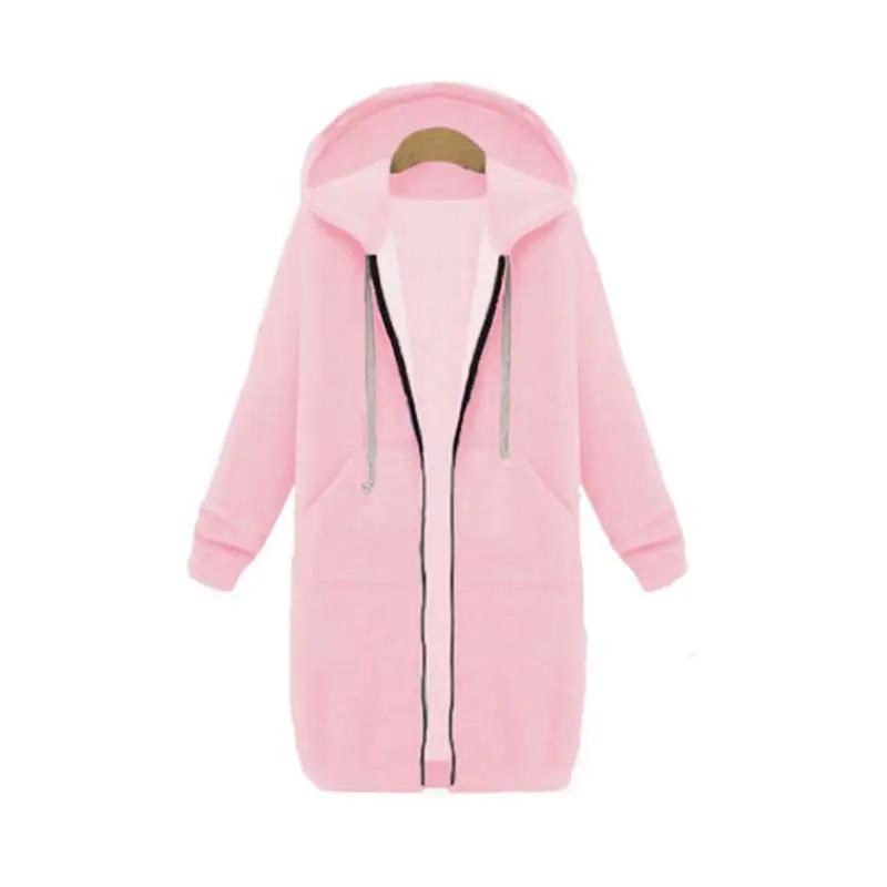 Caliboot Women's Longline Zip Hoodie Cozy Versatile Layering Piece