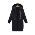 Caliboot Women's Longline Zip Hoodie Cozy Versatile Layering Piece