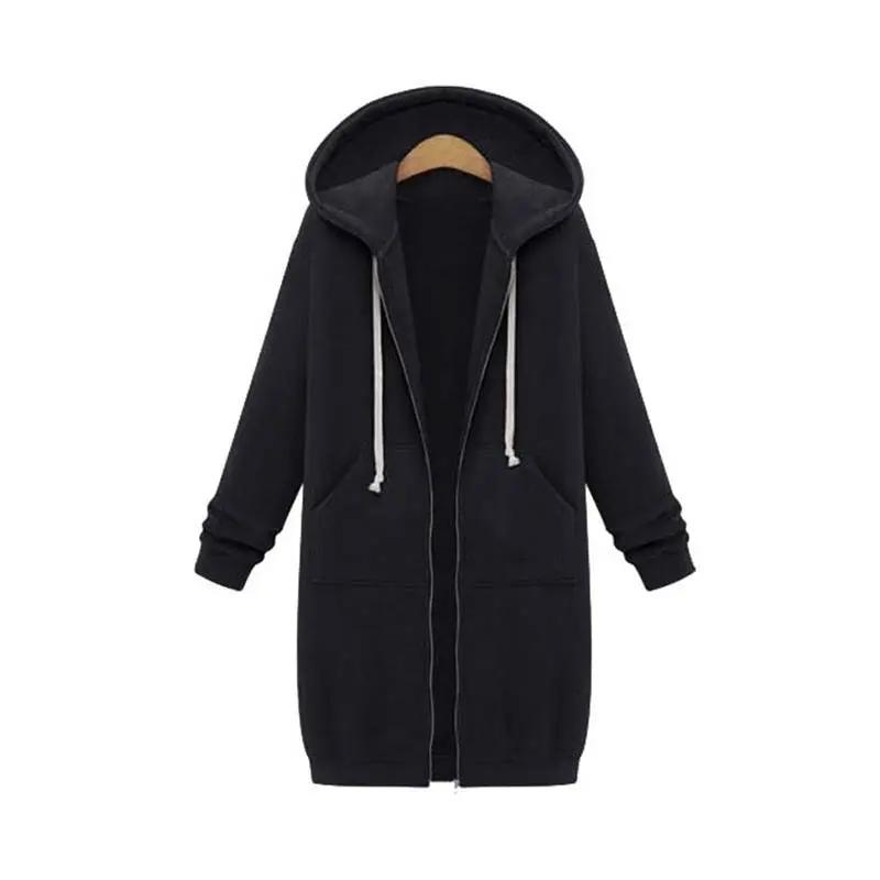 Caliboot Women's Longline Zip Hoodie Cozy Versatile Layering Piece