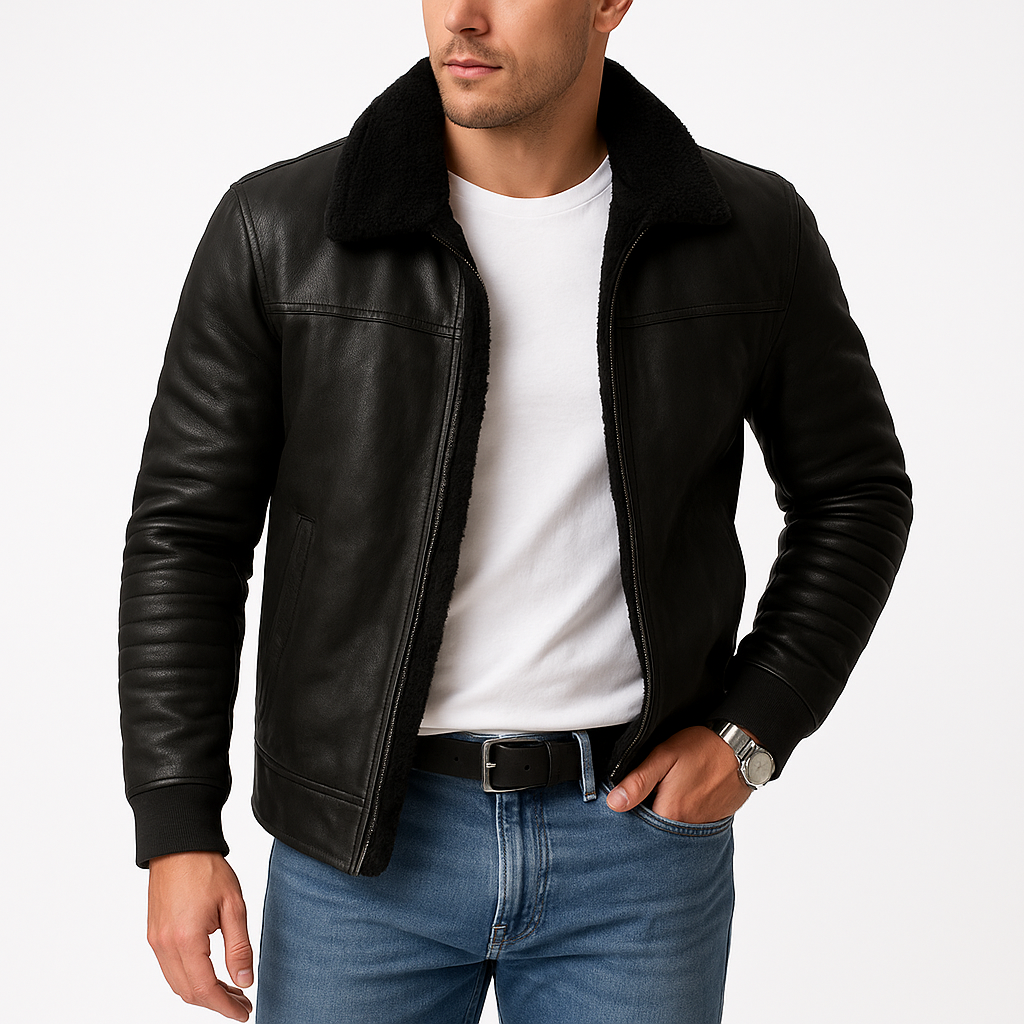 Haven Beck Men's Urban Shearling Winter Jacket