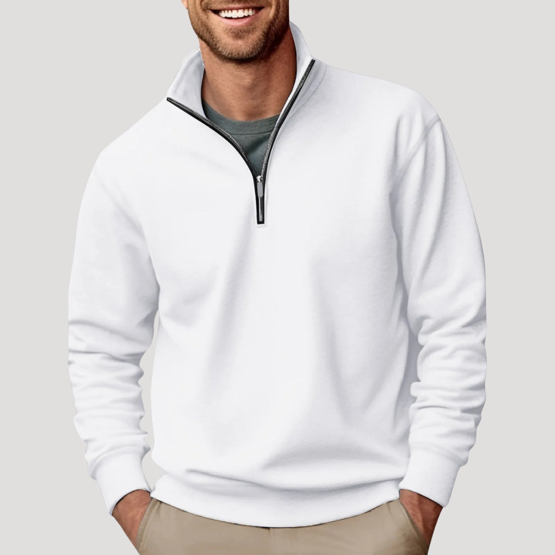 Haven Beck Men's Quarter Zip Brushed Interior Sweatshirt
