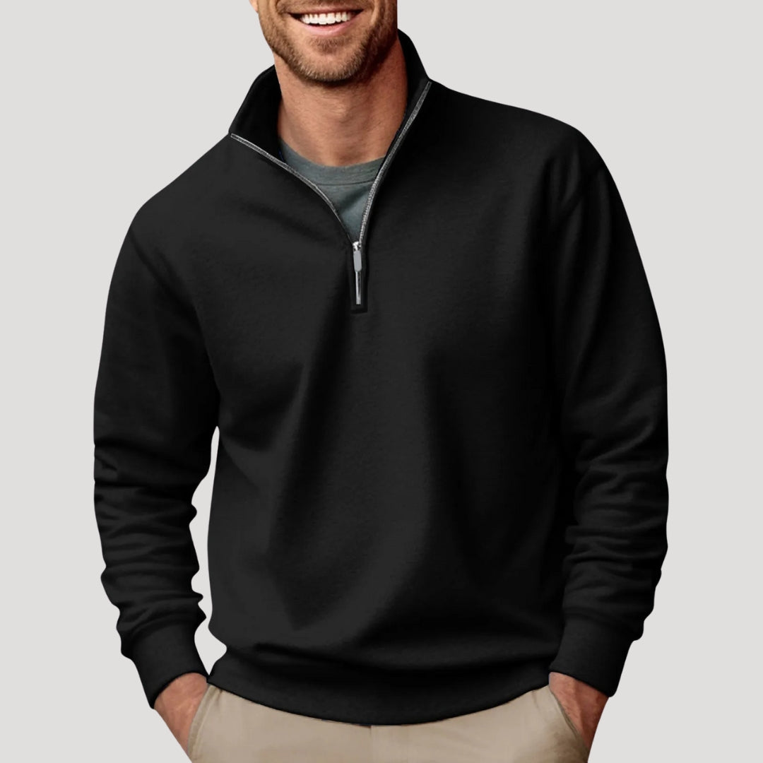 Haven Beck Men's Quarter Zip Brushed Interior Sweatshirt