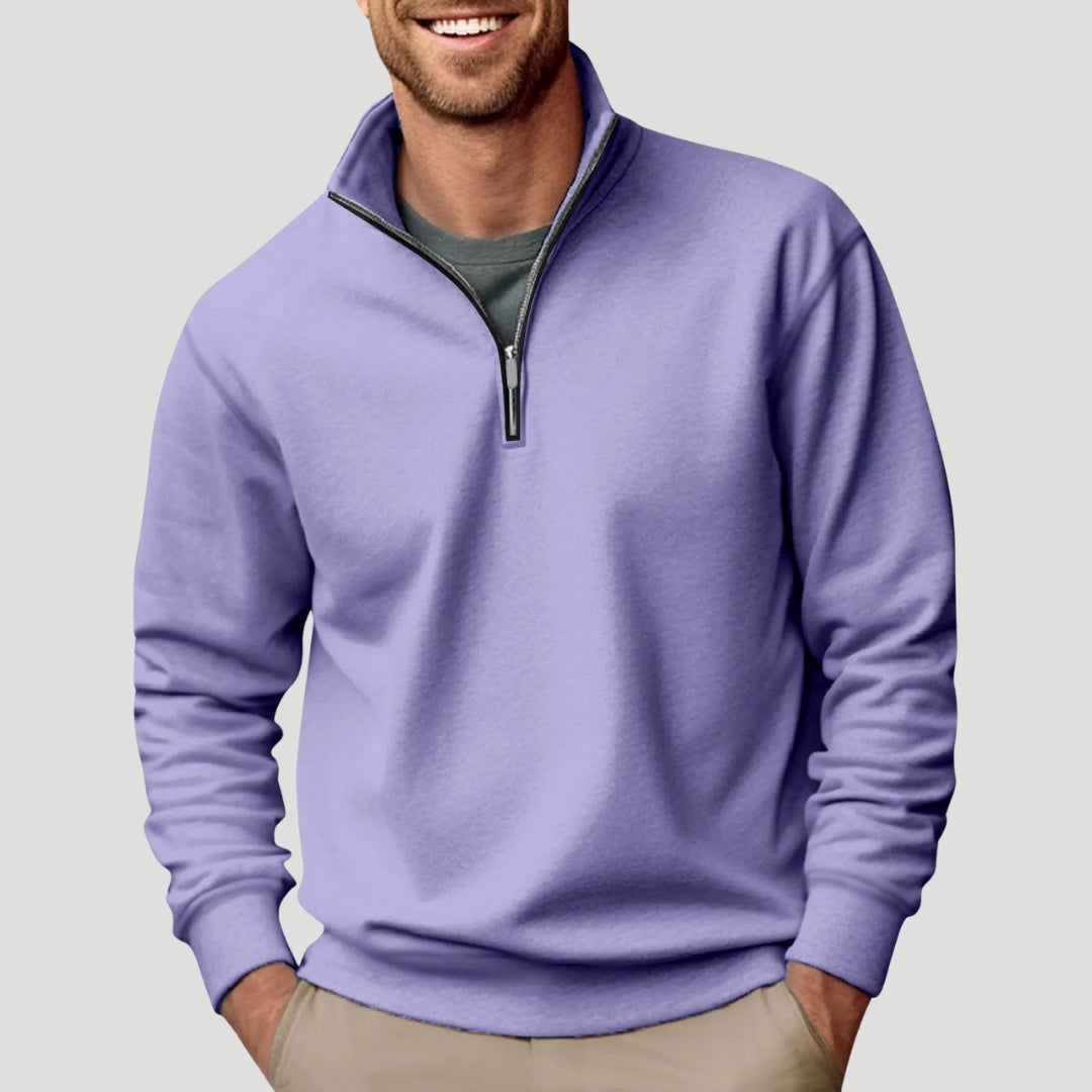 Haven Beck Men's Quarter Zip Brushed Interior Sweatshirt
