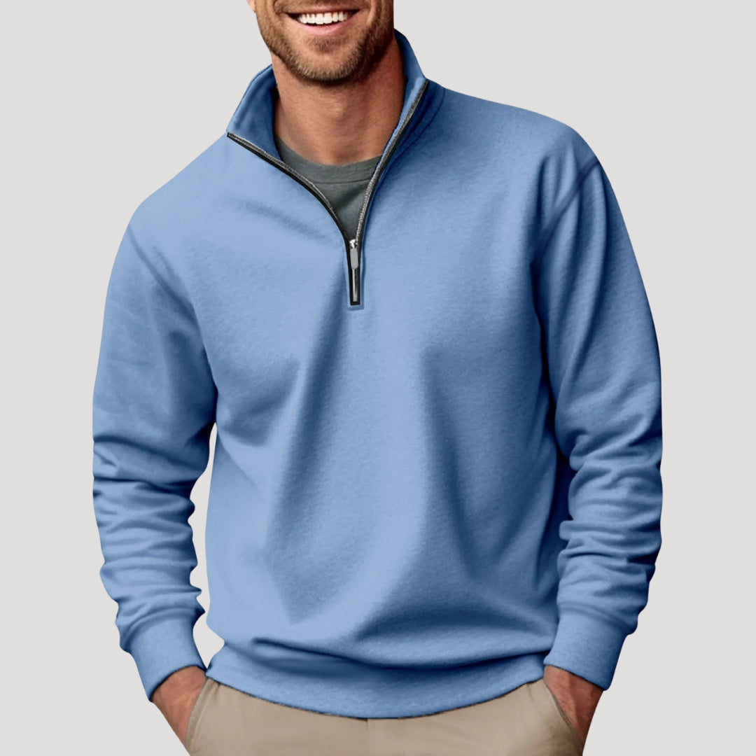 Haven Beck Men's Quarter Zip Brushed Interior Sweatshirt