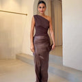Maya Women's One-Shoulder Maxi Wedding Guest Dress