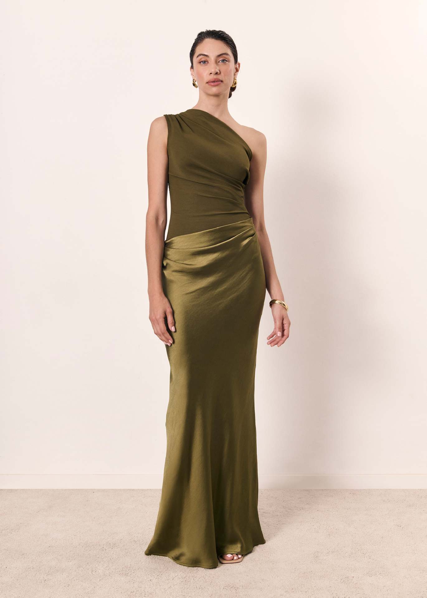 Maya Women's One-Shoulder Maxi Wedding Guest Dress